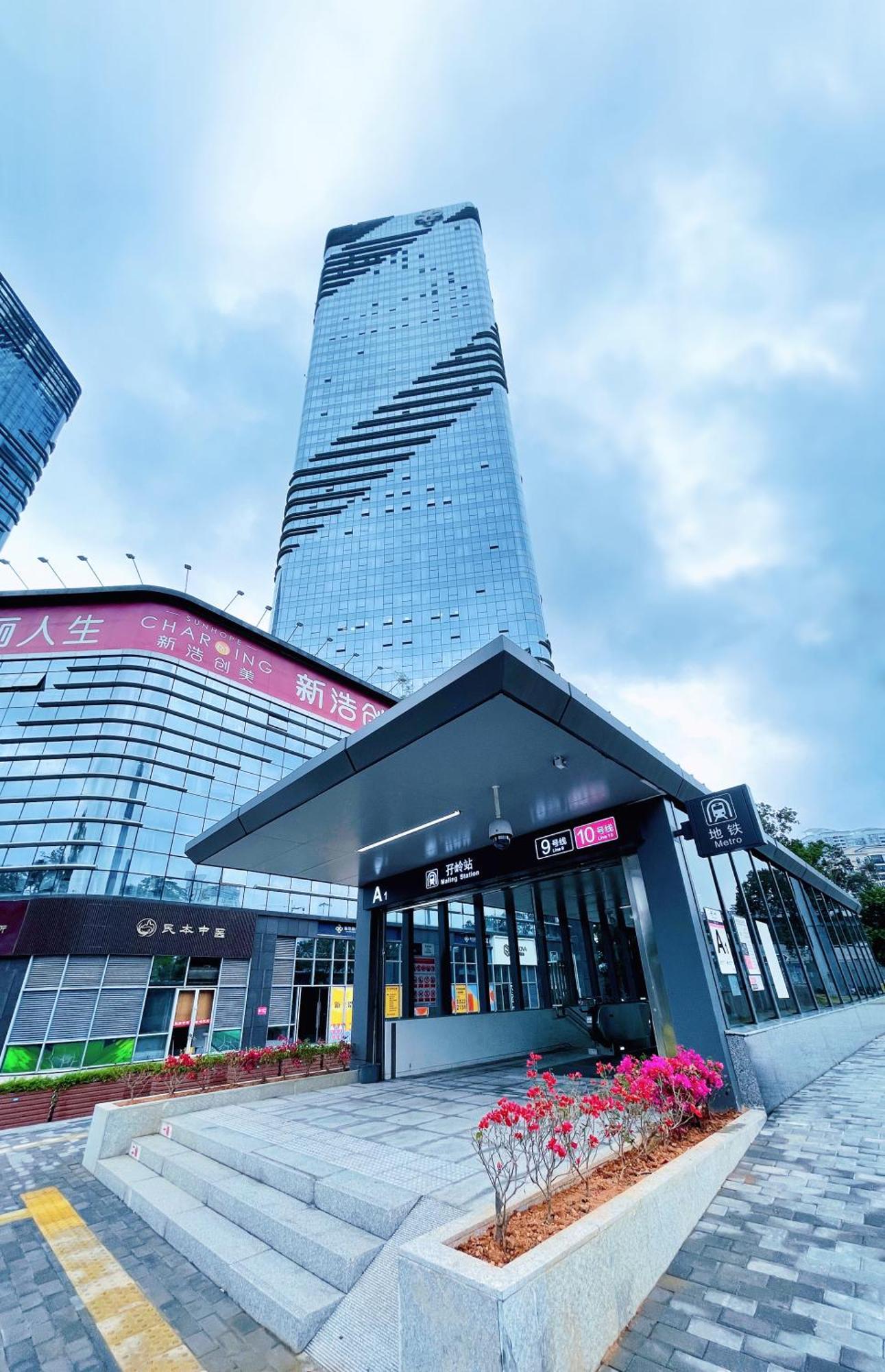 Golden Central Hotel Serviced Residence-Xin Hao E Du Shenzhen Bagian luar foto