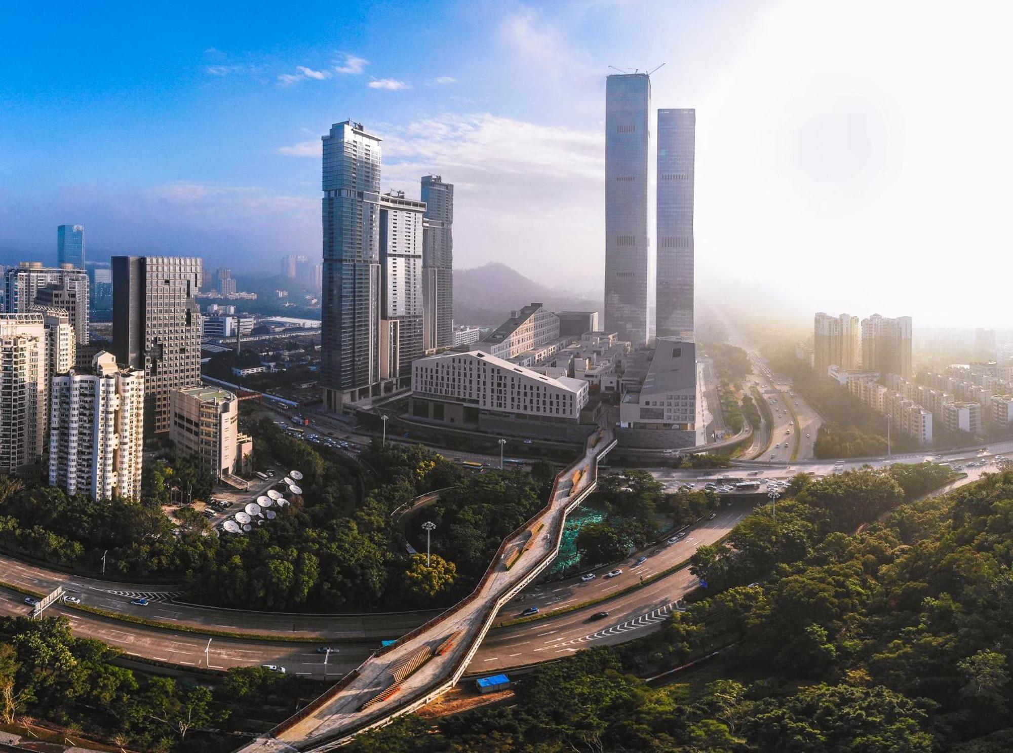 Golden Central Hotel Serviced Residence-Xin Hao E Du Shenzhen Bagian luar foto
