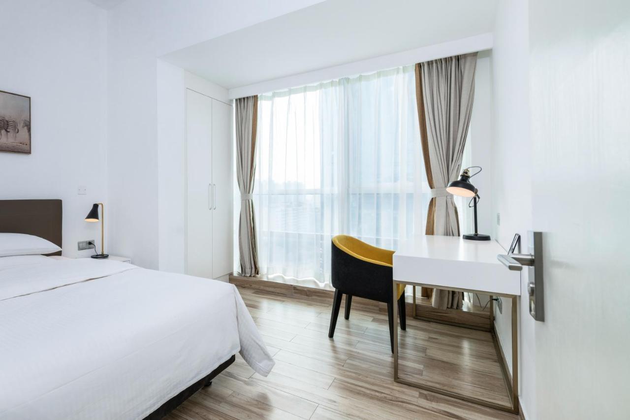 Golden Central Hotel Serviced Residence-Xin Hao E Du Shenzhen Bagian luar foto