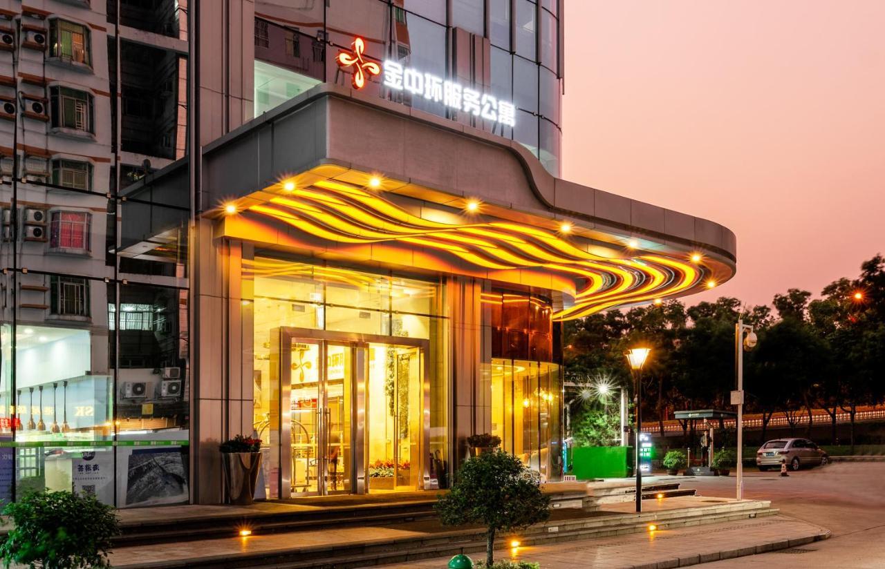Golden Central Hotel Serviced Residence-Xin Hao E Du Shenzhen Bagian luar foto